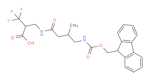 2-{[4-({[(9H-fluoren-9-yl)methoxy]carbonyl}amino)-3-methylbutanamido]methyl}-3,3,3-trifluoropropanoic acid