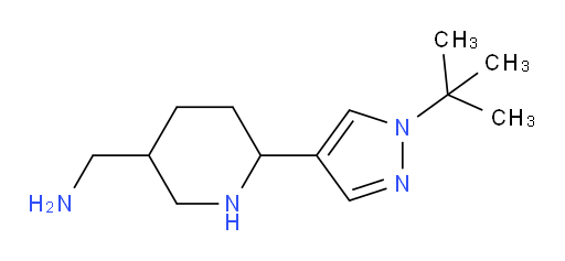 [6-(1-tert-butyl-1H-pyrazol-4-yl)piperidin-3-yl]methanamine