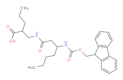 2-{[3-({[(9H-fluoren-9-yl)methoxy]carbonyl}amino)heptanamido]methyl}pentanoic acid