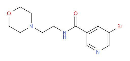 5-bromo-N-[2-(morpholin-4-yl)ethyl]pyridine-3-carboxamide