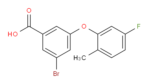 3-bromo-5-(5-fluoro-2-methylphenoxy)benzoic acid