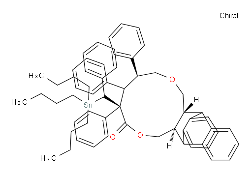(4R,6S,9aR,15aR)-4,5,6-triphenyl-4-(phenyl(tributylstannyl)methyl)-4,5,6,7,9a,10,15,15a-octahydro-1H-10,15-[1,2]benzenonaphtho[2,3-c][1,6]dioxacycloundecin-3(9H)-one