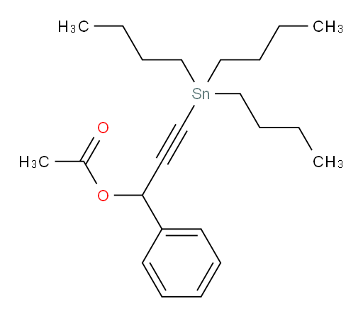 1-phenyl-3-(tributylstannyl)prop-2-yn-1-yl acetate