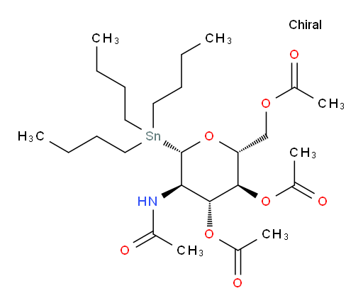 (2R,3S,4R,5R,6S)-5-acetamido-2-(acetoxymethyl)-6-(tributylstannyl)tetrahydro-2H-pyran-3,4-diyl diacetate
