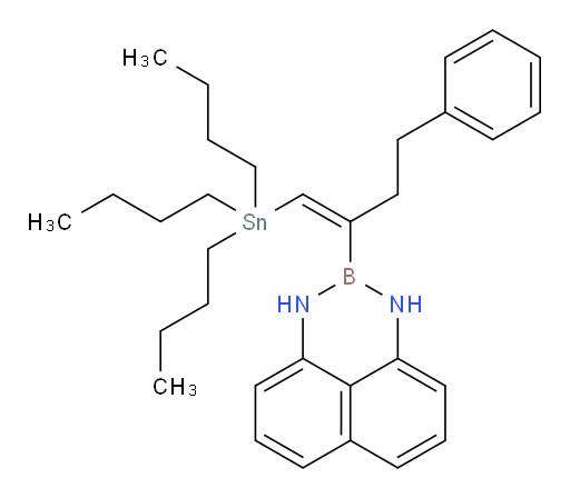(E)-2-(4-phenyl-1-(tributylstannyl)but-1-en-2-yl)-2,3-dihydro-1H-naphtho[1,8-de][1,3,2]diazaborinine