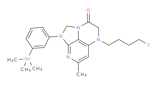 5-(4-fluorobutyl)-7-methyl-1-(3-(trimethylstannyl)phenyl)-4,5-dihydro-1H-1,2a,5,8-tetraazaacenaphthylen-3(2H)-one