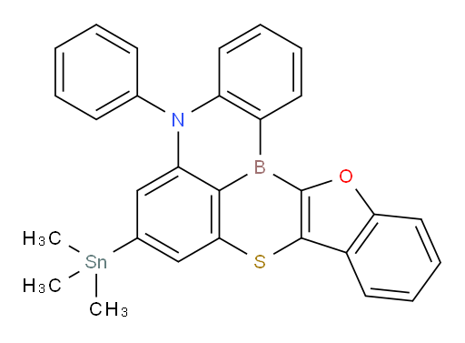 5-phenyl-7-(trimethylstannyl)-5H-14-oxa-9-thia-5-aza-14b-borafluoreno[3,2,1-de]anthracene