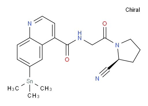 (S)-N-(2-(2-cyanopyrrolidin-1-yl)-2-oxoethyl)-6-(trimethylstannyl)quinoline-4-carboxamide