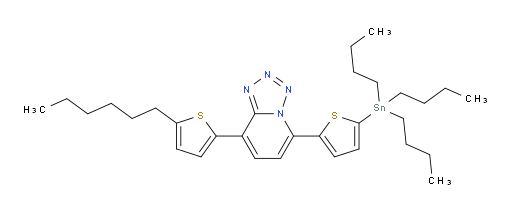 8-(5-hexylthiophen-2-yl)-5-(5-(tributylstannyl)thiophen-2-yl)tetrazolo[1,5-a]pyridine