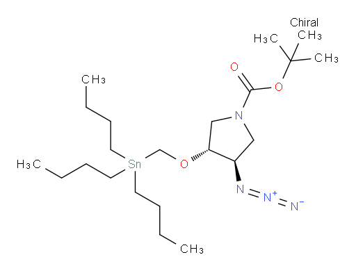 (3R,4R)-tert-butyl 3-azido-4-((tributylstannyl)methoxy)pyrrolidine-1-carboxylate