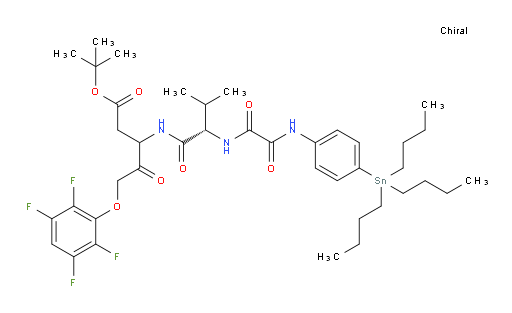 tert-butyl 3-((S)-3-methyl-2-(2-oxo-2-((4-(tributylstannyl)phenyl)amino)acetamido)butanamido)-4-oxo-5-(2,3,5,6-tetrafluorophenoxy)pentanoate