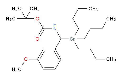 tert-butyl ((3-methoxyphenyl)(tributylstannyl)methyl)carbamate