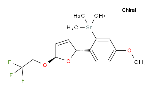 (5-methoxy-2-((2R,5R)-5-(2,2,2-trifluoroethoxy)-2,5-dihydrofuran-2-yl)phenyl)trimethylstannane