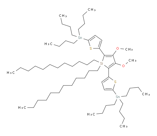 1,1-didodecyl-3,4-dimethoxy-2,5-bis(5-(tributylstannyl)thiophen-2-yl)-1H-silole