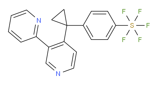 4-(1-([2,3'-bipyridin]-4'-yl)cyclopropyl)(pentafluoromercapto)benzene