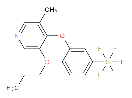 3-((3-methyl-5-propoxypyridin-4-yl)oxy)(pentafluoromercapto)benzene
