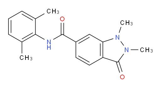 N-(2,6-dimethylphenyl)-1,2-dimethyl-3-oxo-2,3-dihydro-1H-indazole-6-carboxamide