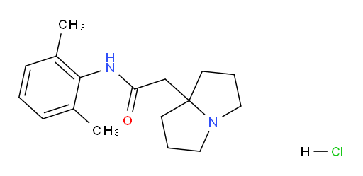 N-(2,6-dimethylphenyl)-2-(hexahydro-1H-pyrrolizin-7a-yl)acetamide hydrochloride
