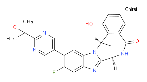(7R,14R)-10-Fluoro-6,7-dihydro-1-hydroxy-11-[2-(1-hydroxy-1-methylethyl)-pyrimidin-5-yl]-7,14-methanobenzimidazo[1,2-b][2,5]benzodiazocin-5(14H)--one