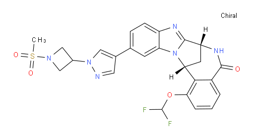 (7R,14R)-1-(difluoromethoxy)-6,7-dihydro-11-[1-[1-(methylsulfonyl)-3-azetidinyl]pyrazol-4-yl]-7,14-Methanobenzimidazo[1,2-b][2,5]benzodiazocin-5(14H)--one