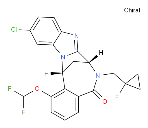 (7R,14R)-11-chloro-1-(difluoromethoxy)-6-[(1-fluoro-cyclopropyl)methyl]-6,7-dihydro-7,14-Methanobenzimidazo[1,2-b][2,5]benzodiazocin-5(14H)--one