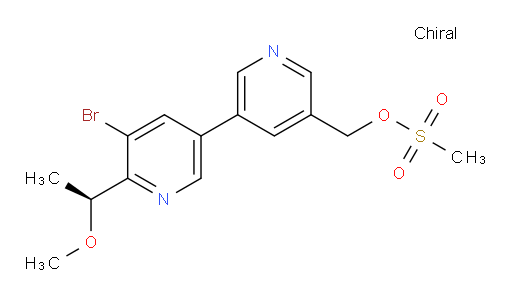 (S)-(5'-bromo-6'-(1-methoxyethyl)-[3,3'-bipyridin]-5-yl)methyl methanesulfonate