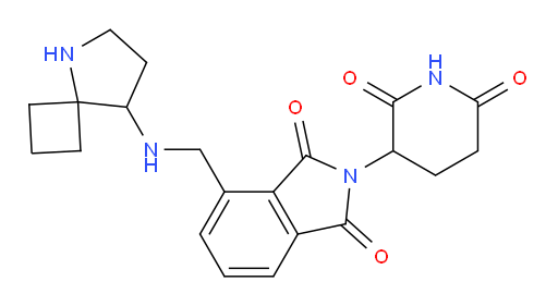 4-((5-azaspiro[3.4]octan-8-ylamino)methyl)-2-(2,6-dioxopiperidin-3-yl)isoindoline-1,3-dione
