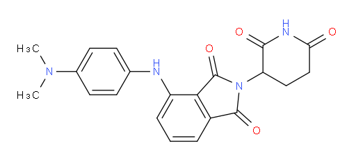 4-((4-(dimethylamino)phenyl)amino)-2-(2,6-dioxopiperidin-3-yl)isoindoline-1,3-dione