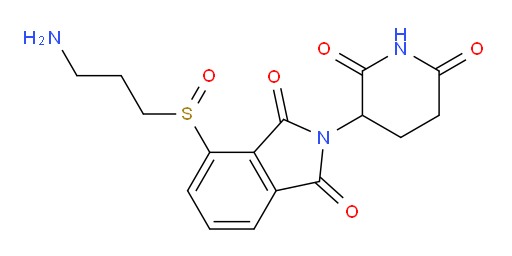 4-((3-aminopropyl)sulfinyl)-2-(2,6-dioxopiperidin-3-yl)isoindoline-1,3-dione