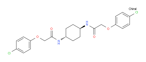 Acetamide, N,N'-trans-1,4-cyclohexanediylbis[2-(4-chlorophenoxy)-
