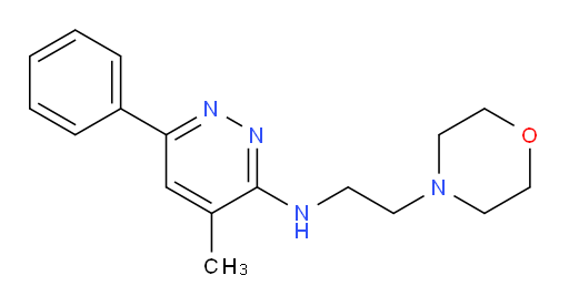 4-methyl-N-(2-morpholinoethyl)-6-phenylpyridazin-3-amine