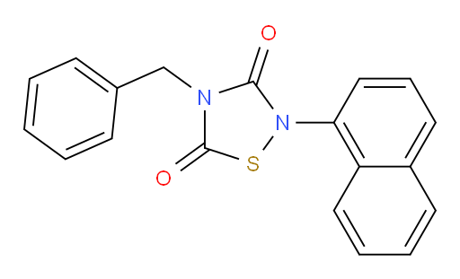 4-benzyl-2-(naphthalen-1-yl)-1,2,4-thiadiazolidine-3,5-dione