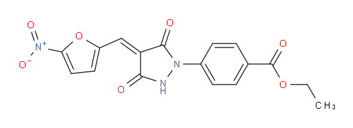 ethyl 4-(4-((5-nitrofuran-2-yl)methylene)-3,5-dioxopyrazolidin-1-yl)benzoate