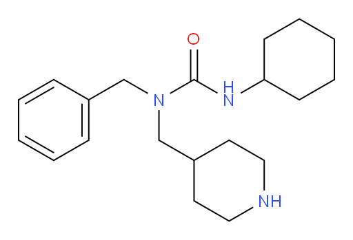 1-benzyl-3-cyclohexyl-1-(piperidin-4-ylmethyl)urea