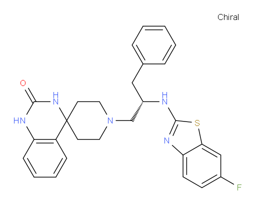 (S)-1-(2-((6-fluorobenzo[d]thiazol-2-yl)amino)-3-phenylpropyl)-1'H-spiro[piperidine-4,4'-quinazolin]-2'(3'H)-one