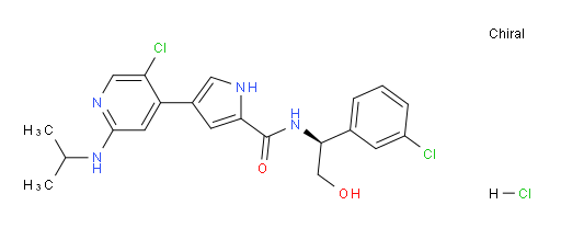 (S)-4-(5-chloro-2-(isopropylamino)pyridin-4-yl)-N-(1-(3-chlorophenyl)-2-hydroxyethyl)-1H-pyrrole-2-carboxamide hydrochloride