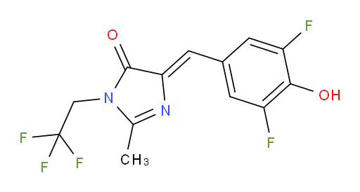(Z)-4-(3,5-difluoro-4-hydroxybenzylidene)-2-methyl-1-(2,2,2-trifluoroethyl)-1H-imidazol-5(4H)-one