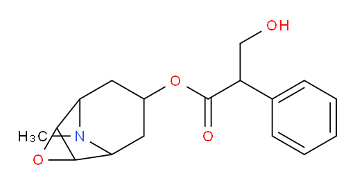 9-methyl-3-oxa-9-azatricyclo[3.3.1.02,4]nonan-7-yl 3-hydroxy-2-phenylpropanoate