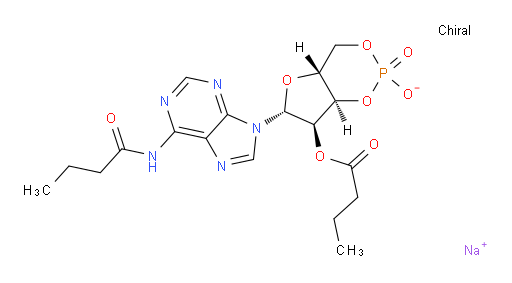 sodium (4aR,6R,7R,7aR)-6-(6-butyramido-9H-purin-9-yl)-7-(butyryloxy)tetrahydro-4H-furo[3,2-d][1,3,2]dioxaphosphinin-2-olate 2-oxide