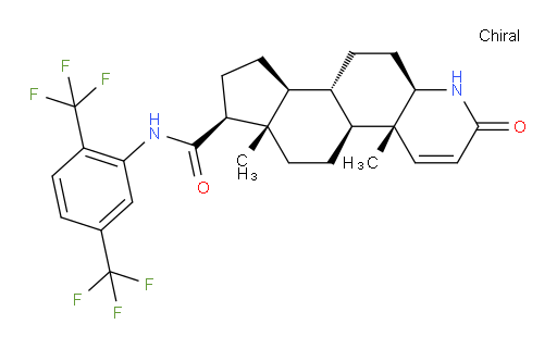 (4aR,4bS,6aS,7S,9aS,9bS,11aR)-N-[2,5-bis(trifluoromethyl)phenyl]-2,4a,4b,5,6,6a,7,8,9,9a,9b,10,11,11a-tetradecahydro-4a,6a-dimethyl-2-oxo-1H-Indeno[5,4-f]quinolin-7-carboxamide