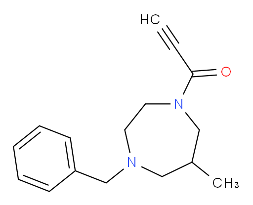 1-(4-benzyl-6-methyl-1,4-diazepan-1-yl)prop-2-yn-1-one