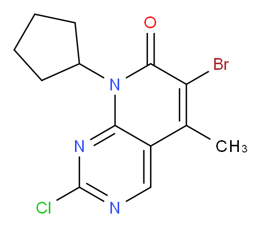 6-Bromo-2-chloro-8-cyclopentyl-5-methylpyrido[2,3-d]pyrimidin-7(8H)-one