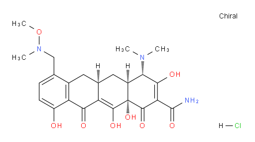 (4S,4aS,5aR,12aS)-4-(dimethylamino)-3,10,12,12a-tetrahydroxy-7-((methoxy(methyl)amino)methyl)-1,11-dioxo-1,4,4a,5,5a,6,11,12a-octahydrotetracene-2-carboxamide hydrochloride