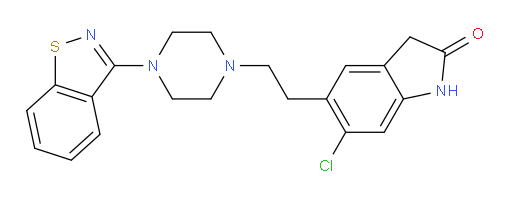 5-[2-[4-(benzo[d]isothiazol-3-yl)piperazin-1-yl]-ethyl]-6-chloro-1,3-dihydro-2H-indol-2-one