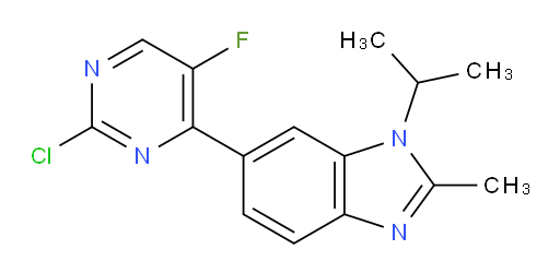 6-(2-Chloro-5-fluoropyrimidin-4-yl)-1-isopropyl-2-methyl-1H-benzo[d]imidazole