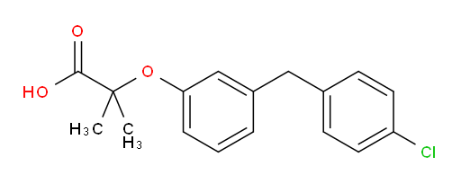2-(3-(4-chlorobenzyl)phenoxy)-2-methylpropanoic acid