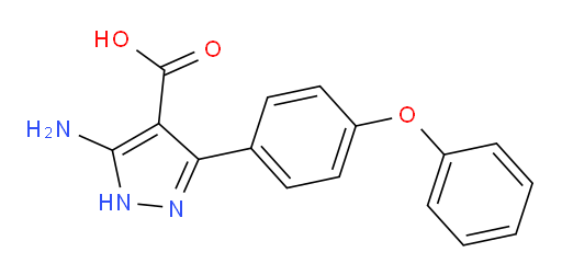 5-amino-3-(4-phenoxyphenyl)-1H-pyrazole-4-carboxylic acid