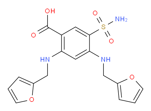 2,4-bis((furan-2-ylmethyl)amino)-5-sulfamoylbenzoic acid