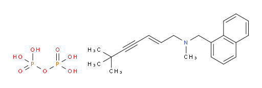 (E)-N,6,6-trimethyl-N-(naphthalen-1-ylmethyl)hept-2-en-4-yn-1-amine diphosphate