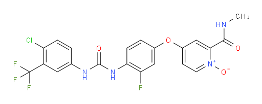 4-[4-[[[[4-chloro-3-((trifluoromethyl))phenyl]amino]carbonyl]amino]-3-fluorophenoxy]-N-methylpyridin-2-carboxamide 1-oxide